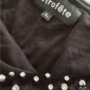 Black Embellished Skirt